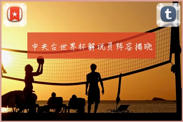 中央台世界杯解说员阵容揭晓